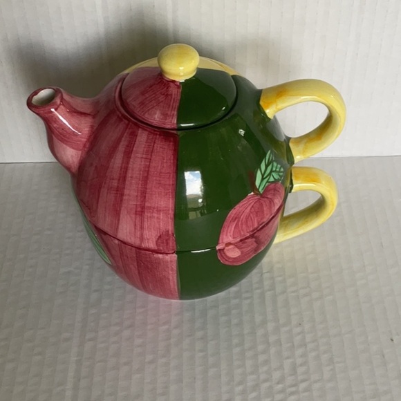 Artistic Ceramic Teapot and Cup Set - Picture 1 of 5
